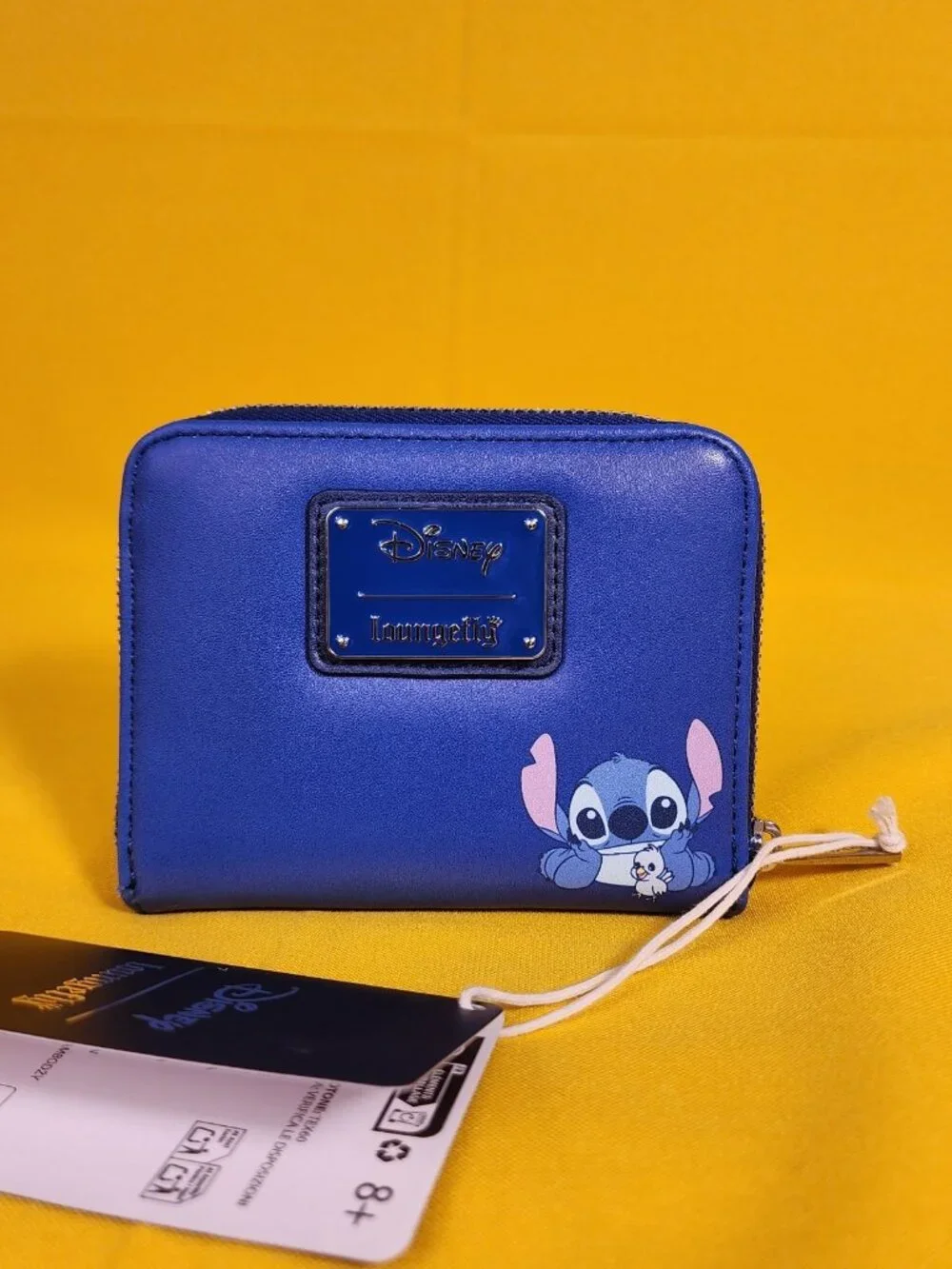 Loungefly Disney Lilo & Stitch Blue Bird & Stitch Sunset Beach Zip Wallet NEW